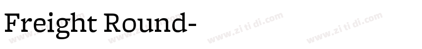 Freight Round字体转换